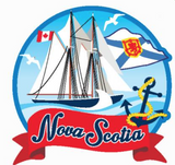 Magnet: Bluenose with Nova Scotia wording