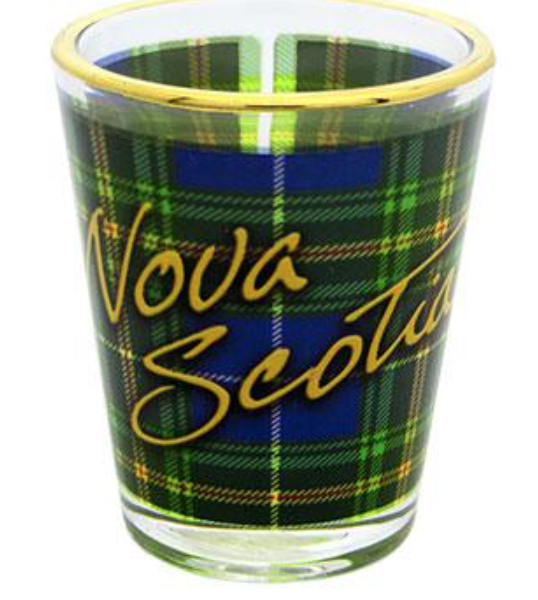 Shot Glass: Nova Scotia Tartan