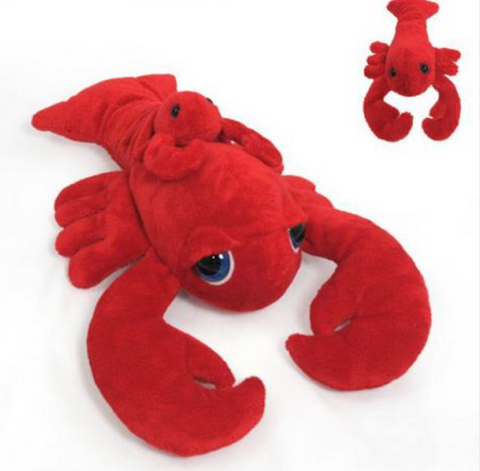 Cuddle Toy: 15" Lobster with Pal and Big Eyes (Nova Scotia Lettering)