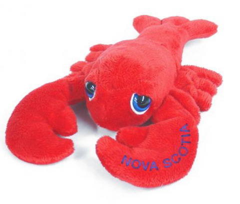 Cuddle Toy: 9" Lobster and Big Eyes (Nova Scotia Lettering)