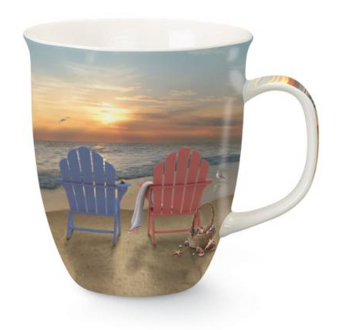 Mug: Harbor Adirondack Beach Chairs