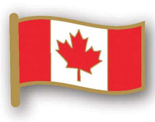 Épinglette : Drapeau ondulant du Canada