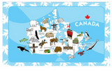 Tea Towel: Map of Canada