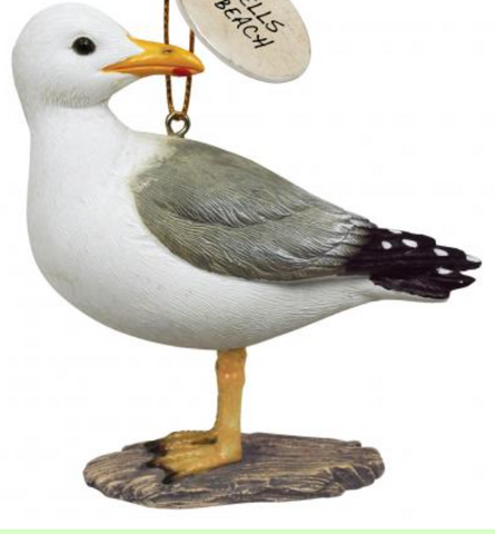 Ornament: Seagull on Driftwood