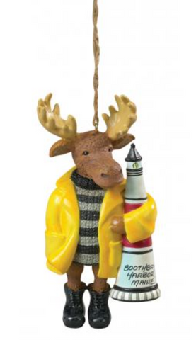 Ornament: Moose with Slicker