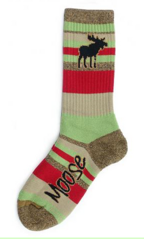 Cotton Socks: Moose Mountain Strip
