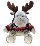 Cuddle Toy: 9" Super-Soft Moose with Clothes