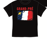 T-Shirt: Acadian Flag Rocks with Grand-Pré writing
