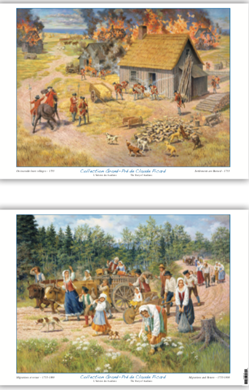 Set de table : Les migrations, les retours et les colonies sont brûlés 1755