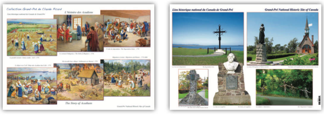 Napperon : Images multiples au lieu historique national de Grand-Pré