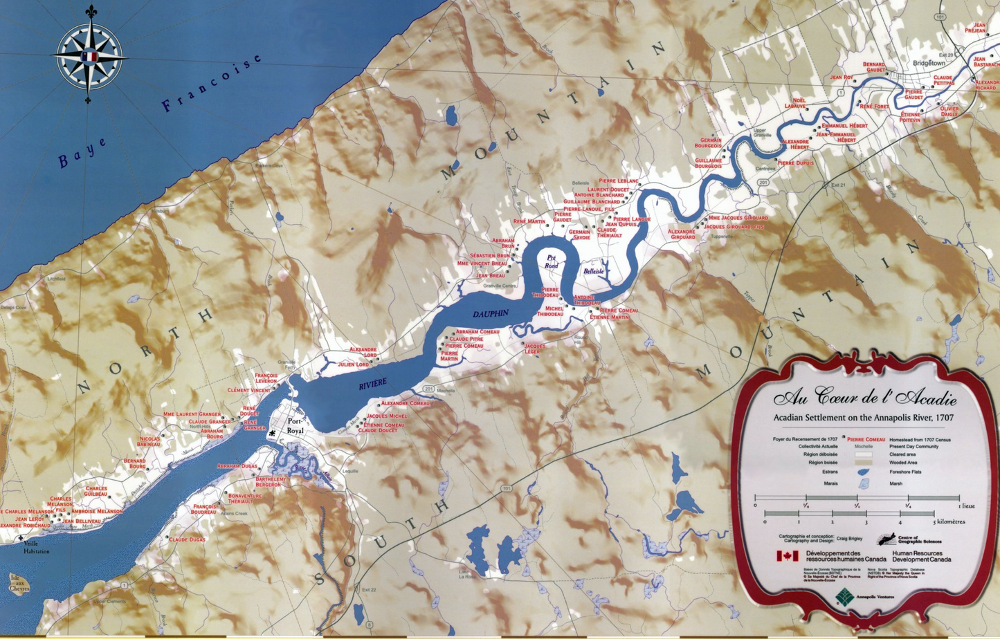 Affiche : Affiche Au Coeur de L'Acadie 1707