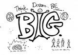 Pillow Case Painting Kit: Think Dream Be Big