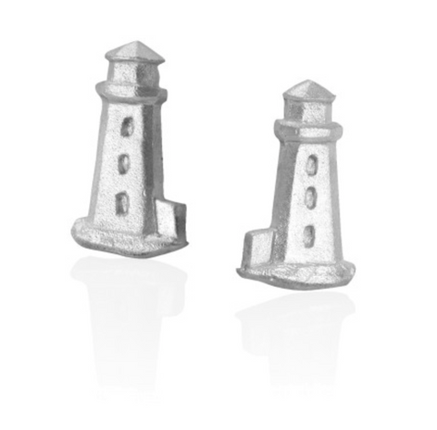 Post Earrings: Peggy's Cove Hand Crafted Pewter