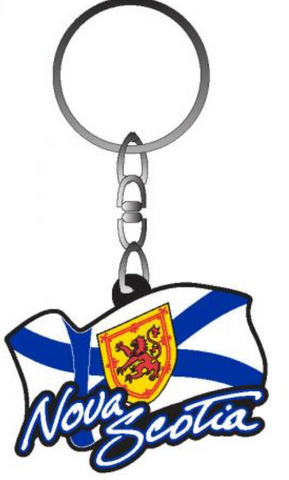 Keychain: Nova Scotia Flag Rubber