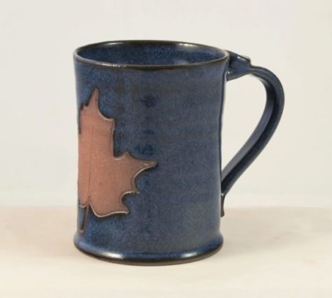 Pottery: Coffee Mug (14oz) Large in Maple Leaf Collection