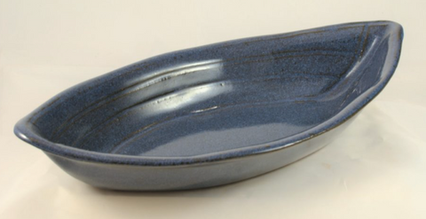 Pottery: Dory Boat Large in Studio Blue Collection