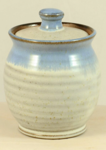 Pottery: Lidded Sugar Dish in Beach House Collection
