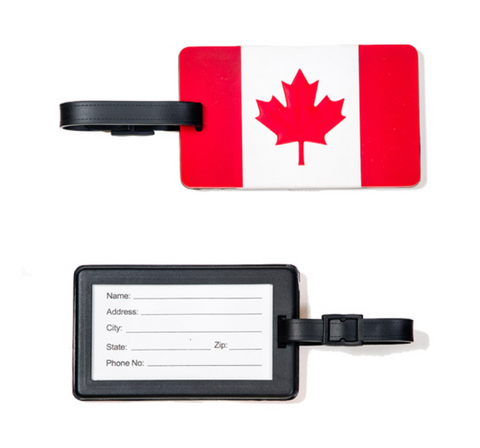 Luggage Tag: Canada Flag (Maple Leaf)