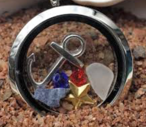 Necklace: Acadian Sea Locket with Charms