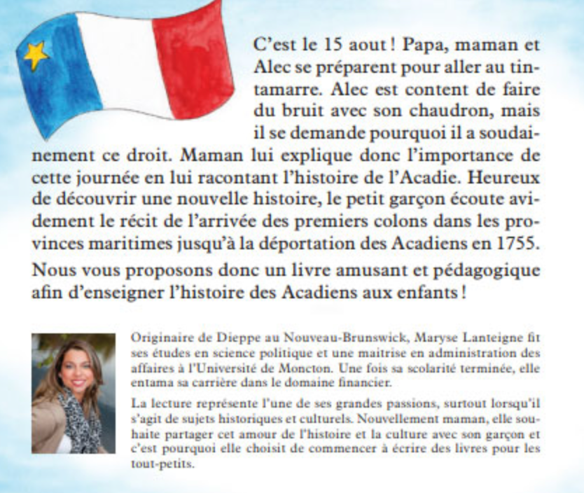 Alec découvre l'Acadie