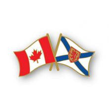 Épinglette : Nouvelle-Écosse - Drapeau croisé du Canada