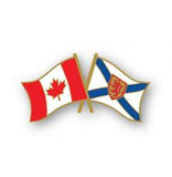 Lapel Pin: Nova Scotia - Canada Crossed Flag