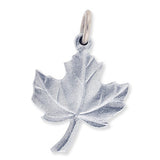 Charm: Maple Leaf Hand Crafted Pewter