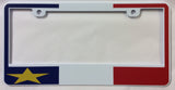 License Plate: Acadian Flag