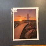 Greeting Card: Last Lights Delight At Peggy's Cove