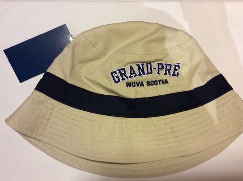 Hat: Bucket Double Arch Grand-Pré Nova Scotia lettering