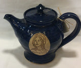 Pottery:Teapot in Valley Apple Collection with Raised Design of Evangeline