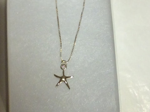 Necklace: Starfish in Sterling Silver