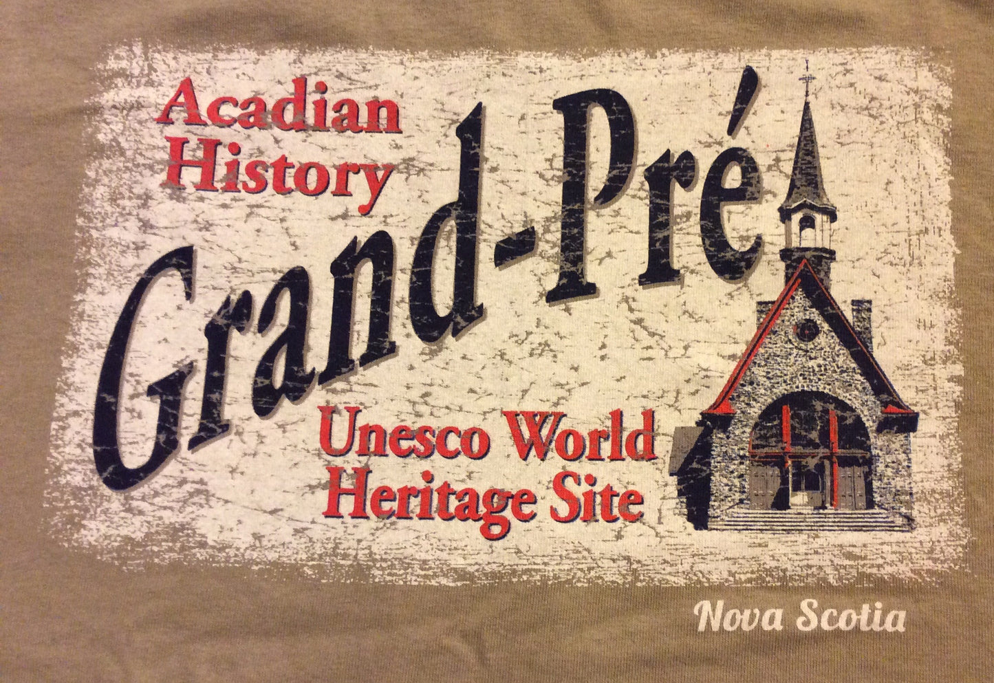 T-shirt : Histoire acadienne unisexe Grand-Pré Site du patrimoine mondial de l'UNESCO