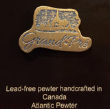Lapel Pin: Grand-Pré logo in pewter