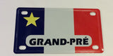 Magnet: Acadian Flag with Grand-Pré writing