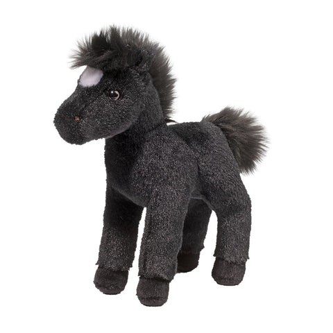 Cuddle Toy: 4539 Flint Black Horse with Star