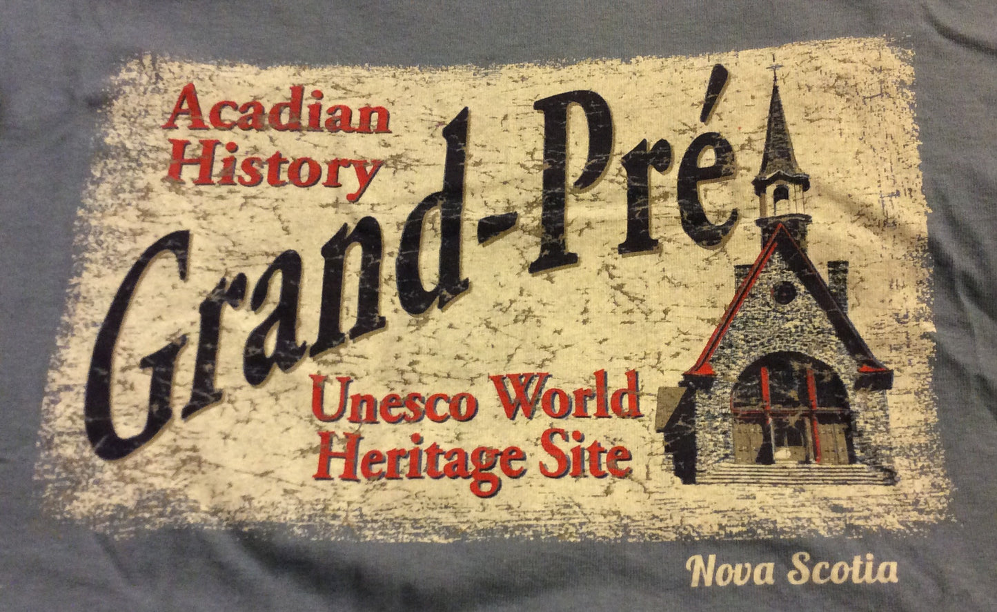 T-shirt : Histoire acadienne unisexe Grand-Pré Site du patrimoine mondial de l'UNESCO