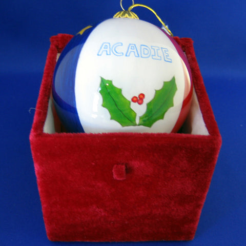Ornament: Ball Glass Acadie
